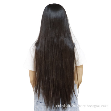 Cuticle aligned 40 inch Straight human lace wig transparent swiss hd lace wig full lace human hair wigs for black women